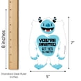 thumbnail image 6 of Big Dot of Happiness Yeti to Party - Shaped Fill-In Invites - Abominable Snowman Party or Birthday Party Invitation Cards with Envelopes - Set of 12, 6 of 7