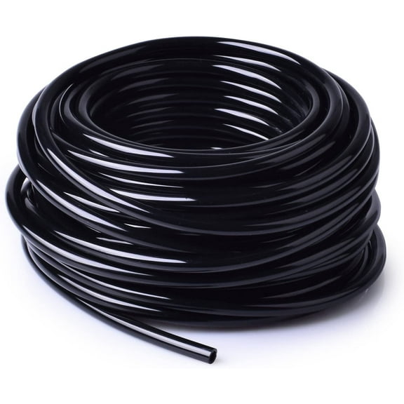 JoyTube 1/4 inch Blank Distribution Tubing Drip Irrigation Hose 32.8FT Black