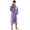 Lavender, variant on BC BARE COTTON Men's Robe Microfiber Plush Fleece Hooded Bathrobe - Black - Small