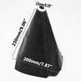 thumbnail image 3 of Cubierta universal para palanca de cambios de coche, cubierta antipolvo de cuero PU negro, cubierta para botas de cambio manual/automático -(-Negro), 3 of 5