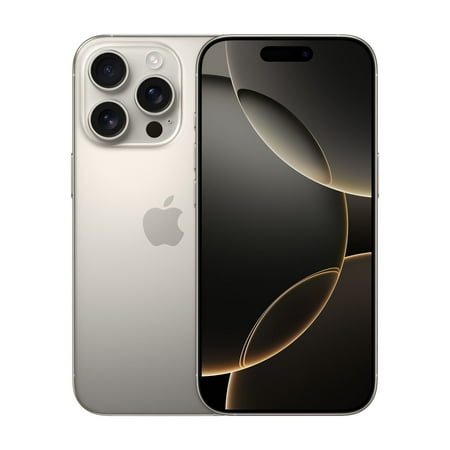AT&T iPhone 16 Pro 128GB Natural Titanium. Apple Intelligence.