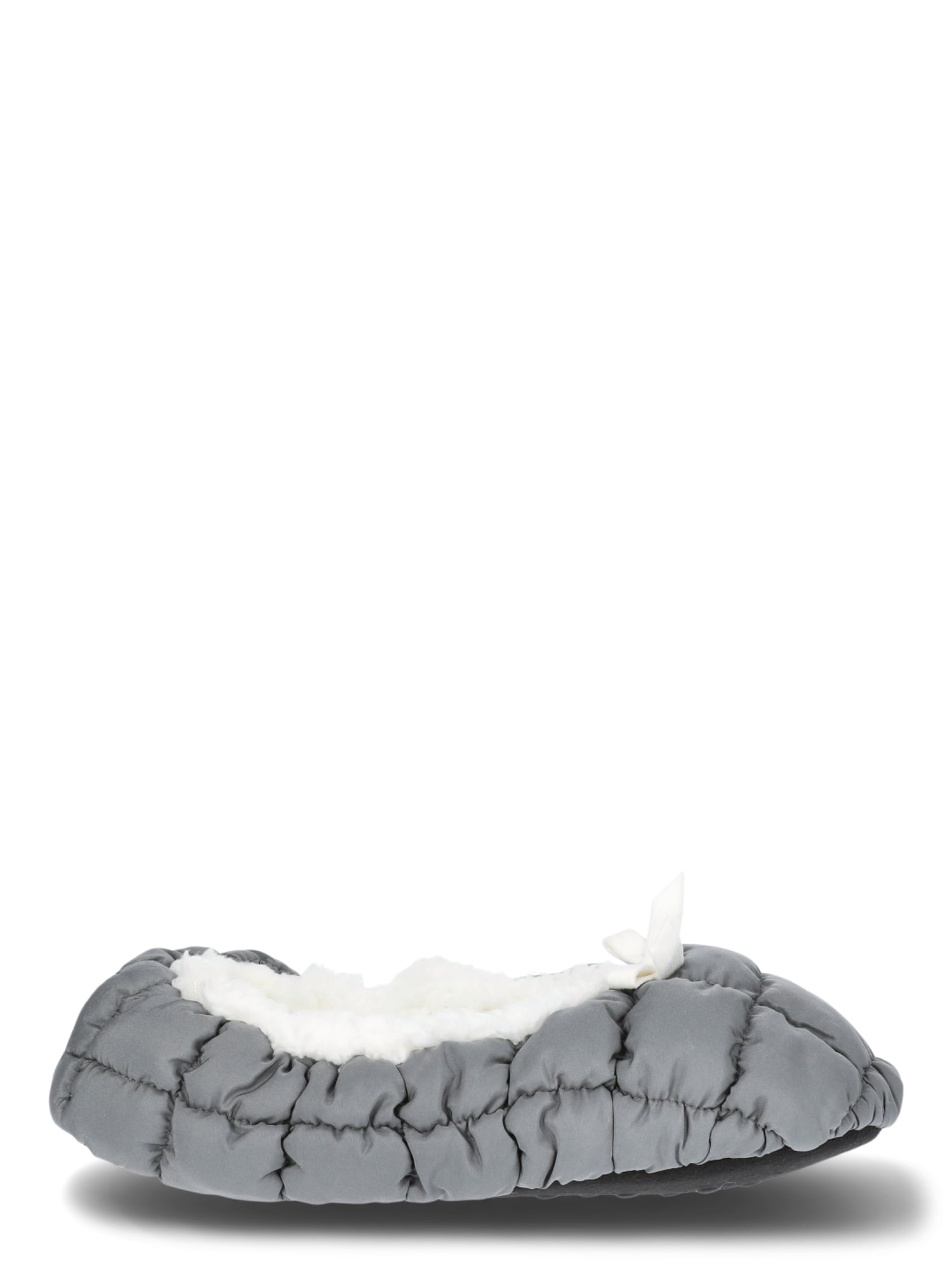 Fuzzy Babba Women’s Puffer Slipper Socks with Faux Fur Lining, 1-Pack, One Size