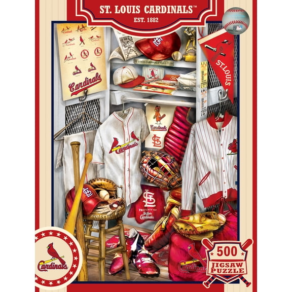 MasterPieces 500 Piece Puzzle - St. Louis Cardinals Locker Room - 15"x21"