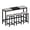 Gray+Black, variant on GZXS 4 Piece Long Bar Table and Stools Set, Industrial Counter Height Dining Set with 3 Backless Stools, for Breakfast Nook/Living Room/Small Space (Natural+Black)