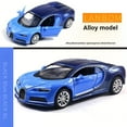 thumbnail image 3 of 1:36 Bugatti Toy Car Super Sport Vehicle Miniature Model Free Wheels Diecast Zinc Alloy Metal Collection Gift Car, 3 of 9