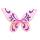 thumbnail image 1 of WgI Ala de mariposa de dos tonos rosa y morado de 19 " WeGlow International 841116100969, 1 of 1