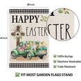 thumbnail image 2 of Happy Easter House Flag 28 x 40 Double Sided,Buffalo Plaid with Truck Cross Rabbit Eggs Yard Flags for Outdoor,Holiday Decorative House Flag,Seasonal Decor for Spring Farmhouse, 2 of 6