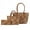 Tan, variant on MKF Collection Lady Women’s Tote Bag, Small Tote with Wallet, Signature Vegan Leather Handbag Set by Mia K.
