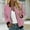 Rose, variante sur Frostluinai Bomber Blouson pour Femmes à Manches Longues, Veste à Fermeture Éclair Complète, Manteaux Légers Unis, Manteau de Moto Décontracté Ample Coupe-Vent avec Poche