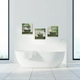 thumbnail image 2 of Green Bathroom Picture Wall Decor Relax Soak Unwind Signs Poster Canvas Print Art Botanical Leaf Artwok Framed Washroom Toilet Decoration Ready to Hang 12X12inchx3pcs, 2 of 6