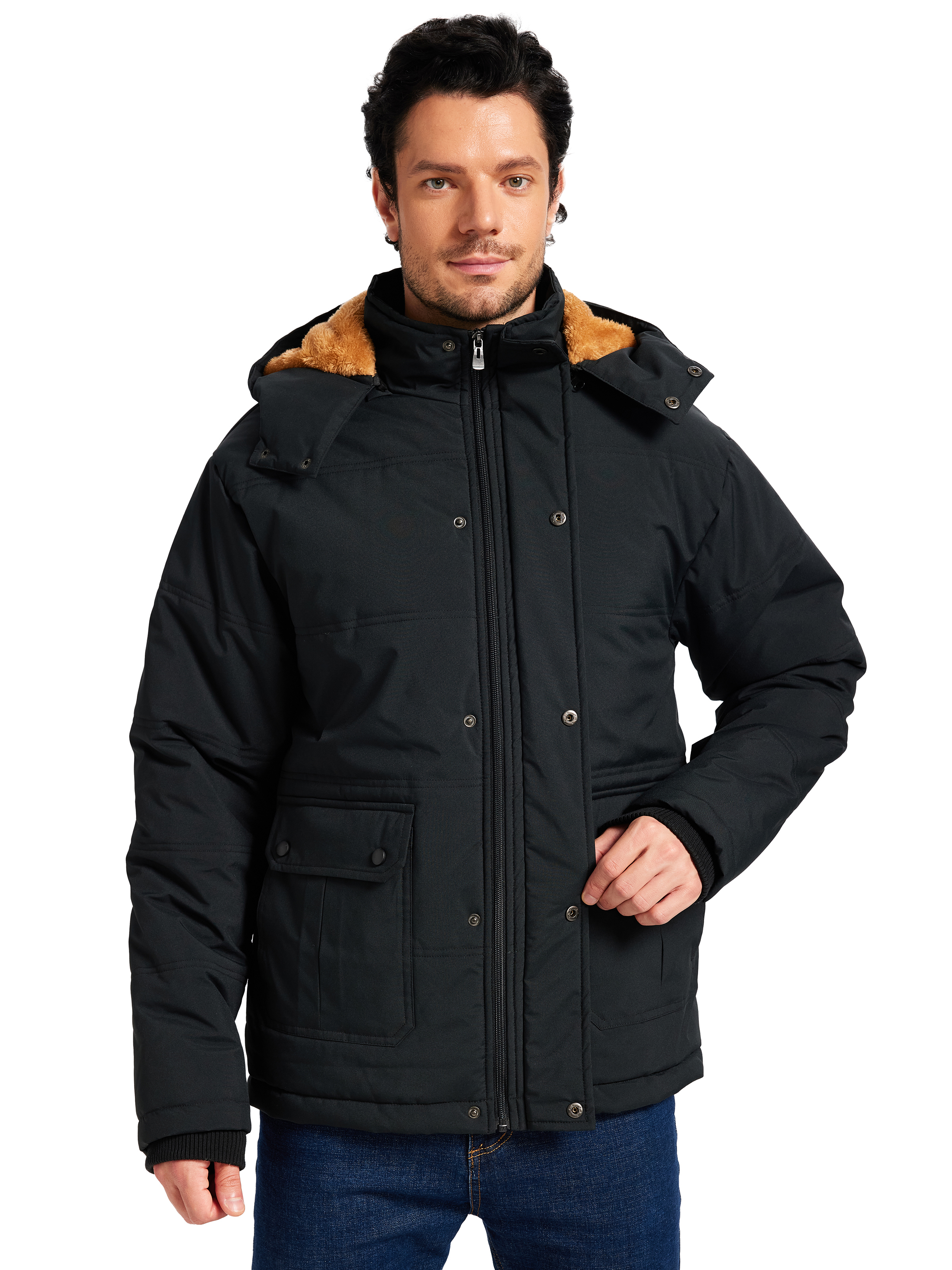 Weilanxin Men's Winter Parka with Fleece Lining and Hood photo 2