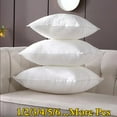 thumbnail image 1 of 18"x18" Pillows - 100% Cotton Pillowcase - Square Interior Sofa Pillows - Decorative Pillows Pair - White Sofa Pillows, 1 of 7