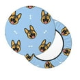 thumbnail image 2 of Qekee German Shepherd Puppy Round Bar Chair Cushion Cover, Elastic and Washable, Fits 12-14in Chairs - 14 inch, 2 of 7
