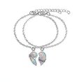 thumbnail image 5 of Collar de mejores amigas para 2, regalos de amistad BFF para 2, juego de joyas con colgante de corazón roto de arcoíris para mujer, 5 of 5