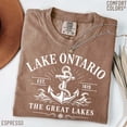 thumbnail image 4 of Lake Ontario Anchor T-shirt Lake Ontario Graphic Tee Great Lakes Apparel Nautical Theme Shirt Anchor Design Top, 4 of 9