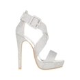 thumbnail image 2 of Women's High Heels Open Toe Ankle Strap Stilettos Platform Sexy Party Heeled Sandals, 2 of 5