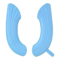 Hgallory Waterproof EVA Toilet Seat Covers for All Seasons, Non-Slip Dirtproof Potty Toilet Seat Covers for Kids Adults, Modern Style Lavatory Closestool Pads, 1PC, 16"x4.7", Sky Blue