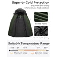 thumbnail image 2 of Wantdo Women's Recycled Winter Coat Windproof Winter Jacket Puffer Jacket Army Green M, 2 of 7