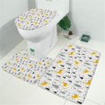 thumbnail image 2 of Multicolor Christmas Pattern Bathroom Rugs Sets 3 Piece,Toilet Cover Set,Absorbent Non Slip Bathroom Mats Sets with U-Shaped Contour Rug Toilet Rug Set, 2 of 5