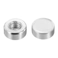 thumbnail image 4 of Uxcell M10 18x7mm Lamp Finial Cap Knob Flat Screw Cap Nut Female Thread Light Fixtures Decoration Silver Tone 10 Pack, 4 of 6