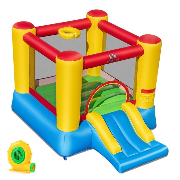 Costway Inflatable Bouncer Kids Slide Bounce House for Indoor Outdoor without Blower