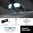 thumbnail image 3 of Oakley OO9154 Half Jacket 2.0 XL Irregular Shaped Polarized Sunglasses for Men - Includes Official Eyewear Kit - Matte Black Frame with Prizm Deep Water Lens, 3 of 7