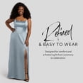 thumbnail image 3 of David’s Bridal, The Edit by DB Studio Women's Formal Basque Waist Sheath Dress, Full Length, Stretch Satin, 3 of 5
