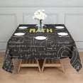 thumbnail image 3 of Math Equations Algebraic Symbols Black Pattern Square Tablecloth,Waterproof Square Table Cover,Wipeable Spillproof Washable Table Cover for Home Kitchen Party Decor 42"X42"(107x107cm), 3 of 6