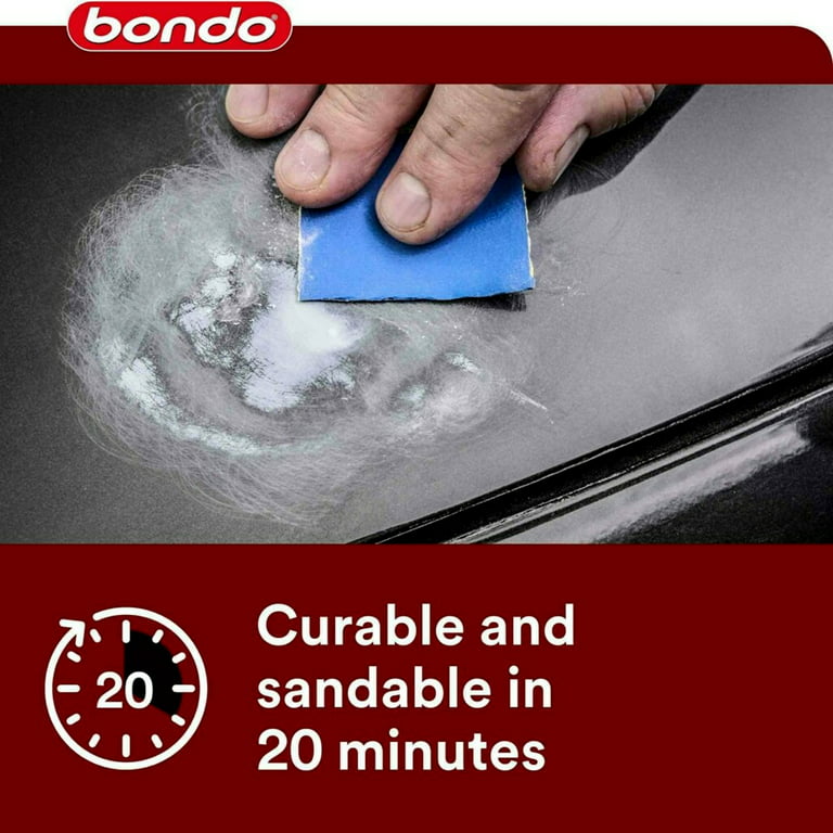  Bondo Glazing and Spot Putty, Fills Pinholes, Scratches, Minor  Dings & Hairline Cracks, 16 oz, 1 Tube : Automotive
