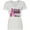 AA-White, variant on Inktastic Breast Cancer Awareness Nobody Fights Alone Pink Ribbon Women's V-Neck T-Shirt