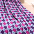 thumbnail image 3 of Pink Purple Checkered Pattern Blanket,Comfortable Soft Lamb Wool Throw Blanket,All Season,Warm Lightweight Blankets for Sofa Bed Couch Living Room Chair,40"x50", 3 of 4