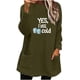 thumbnail image 2 of Heisall Womens Autumn Winter Fleece Sweatshirts Round Neck Letter Print Pocket Long Sleeve Thickened Warm Casual Daily Wear, 2 of 4