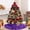 Purple, variant on YIMWNYI Christmas Tree Skirt, Shimmering Sequin Tree Skirt, Festive Holiday Decoration, Glitter Christmas Tree Decor, Perfect for Gifts and Party, Durable and Reusable