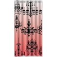 thumbnail image 1 of EREHome Chandelier Shower Curtain Polyester Fabric Bathroom Decorative Curtain Size 36x72 Inches, 1 of 1