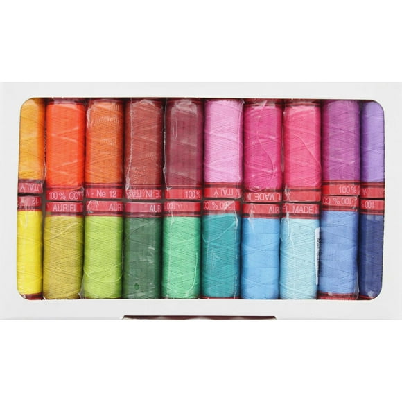 KF12GK20 AURIFIL THREAD COLL 12WT KFASSETT GLOR KANTHA 20PC