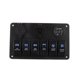 thumbnail image 5 of Panel De Interruptores s A Prueba De Agua Con Fusible 6 Pandils ON Interruptor De Doble Voltímetro USB En cendedor De Ci Soledad cuadrilla del panel de interruptores basculantes, 5 of 8