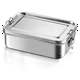 thumbnail image 2 of Lonchera Bento de 47 Oz, Lonchera de Acero Inoxidable para Adolescentes, Lonchera de Metal con 2 Compartimentos Flexibles, Lonchera de 1400 Ml, 2 of 5
