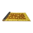 thumbnail image 2 of Ahgly Company Indoor Square Oriental Yellow Traditional Area Rugs, 4' Square, 2 of 4