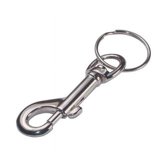Hillman Nickel Belt Snap Key Ring