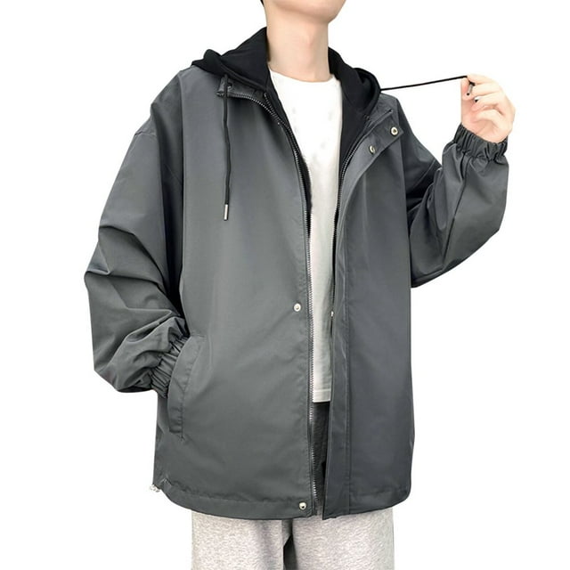 Veste Blouse à Manches Longues Automne Hiver à Capuche avec Poches