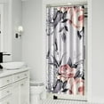 thumbnail image 2 of Spring Floral Bloom Shower Curtain – Watercolor Artistic Botanical Aesthetic, 36x72 Inches, 2 of 5