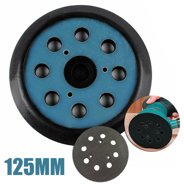 Disco De Lijado De 5 Pulgadas Y 8 Agujeros, Almohadilla Para Lijadora, Almohadilla De Respaldo De Gancho Y Bucle Para Lijadora, Color Negro Eigraketly TO003002-00