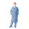 Medline Closed Back Coated Propylene Isolation Gowns,Blue,X-Large NON27114XL