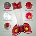 thumbnail image 3 of 203CPBN-2 Glass Hummingbird Feeders for Outdoors with Perches, Ant Moat, Bee Guards - Pack of 2, 3 of 10