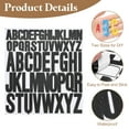 thumbnail image 3 of 12 Sheet Vinyl Letter Sticker, 1 Inch, 2 Inch 624Pcs Stick Letters, Black, 3 of 6