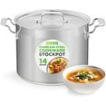 thumbnail image 1 of NutriChef Marmite de 14 Litres avec Couvercle - Acier Inoxydable Robuste, Prête pour Induction, Poignées Ergonomiques, 1 of 5