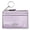 Light Amethyst, variant on Women's Mini Skinny ID Case in Signature Canvas, Zip Card Holder with Key Ring (Red)