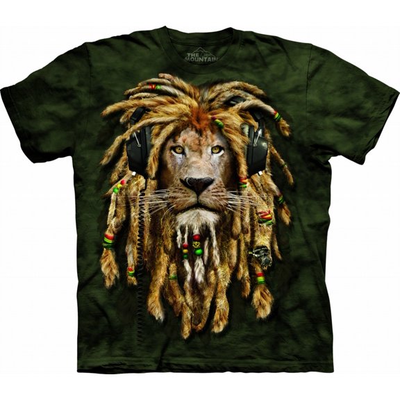 Green 100% Cotton Dj Jahman Realistic Graphic T-Shirt NEW