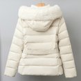 thumbnail image 6 of Winter Jackets for Women Short Padded Coat Winter Warm Thermal Outerwear With Hood Detachable Windproof Jacket For Cold Weather Winter Coats for Women, 6 of 7