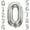 S-number 0, variant on PTSPLLMY 15 Number Balloons Silver 15 or 51 Balloons Number 40 Inch Number 15 Foil Mylar Balloons for 15 or 51 Birthday Party 15 or 51 Anniversary Events Decorations